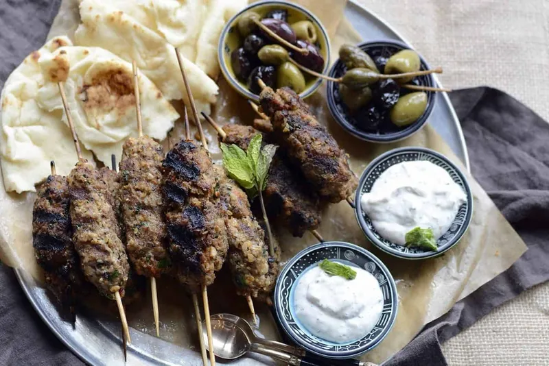 Kafta em um local de rua suspeito - Marrocos